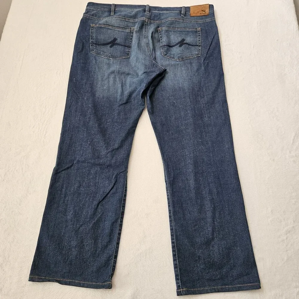 34 Heritage Jeans Mens 41 x 32.5 Confidence Mid Rise Relax‎ Blue Dark Wash Denim